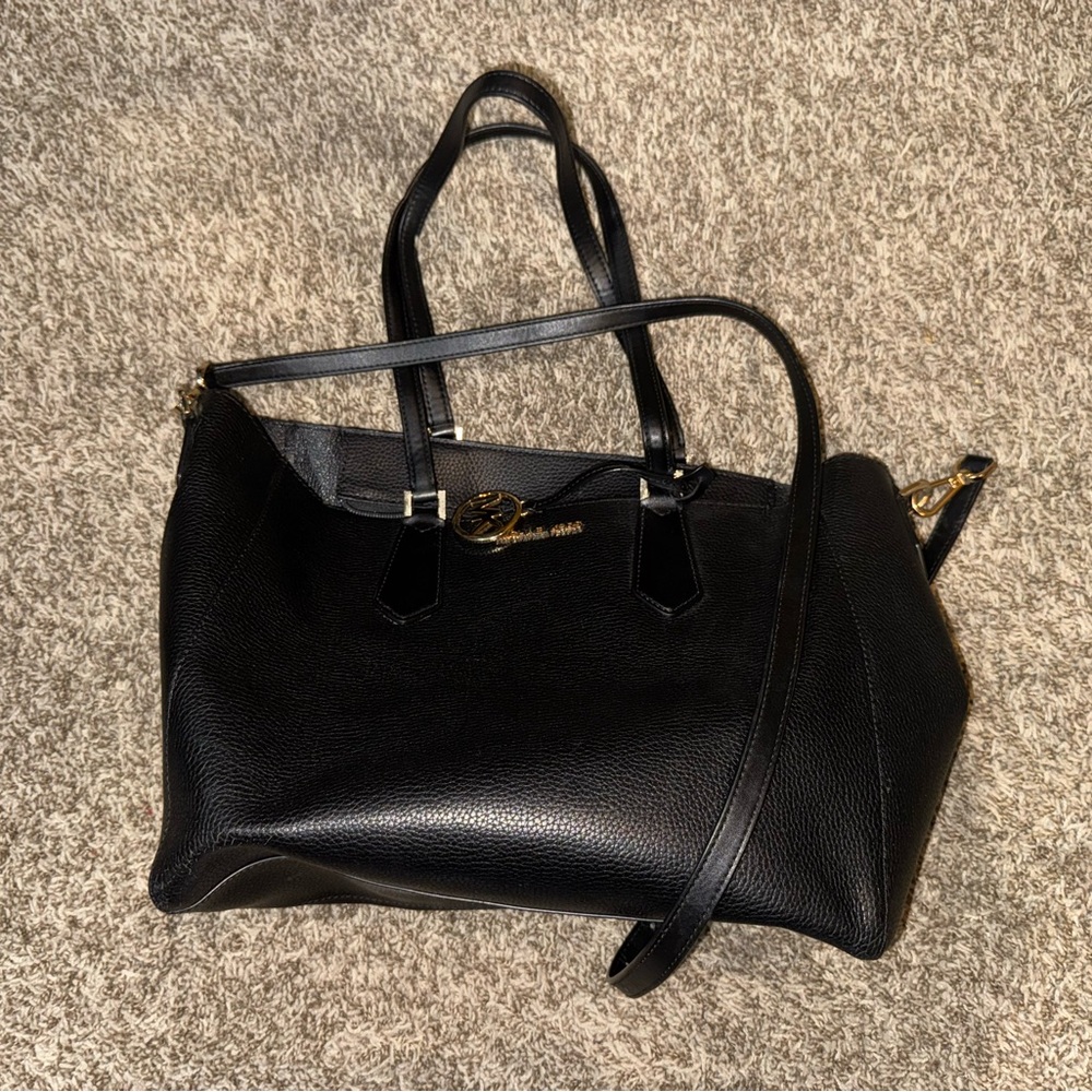 MICHAEL Michael Kors Black Hobo Bag with Adjustable Strap